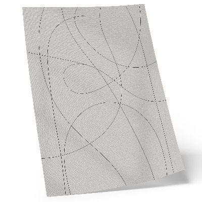 Decorative poster Creative lines on a neutral background without chaos