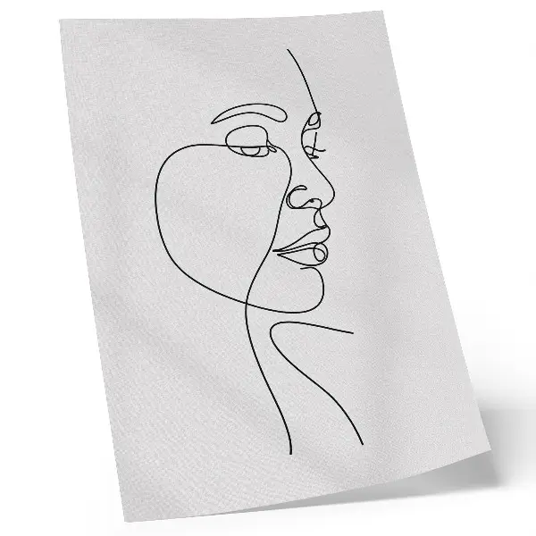 Minimalist face line art poster minimalist design without unnecessary details