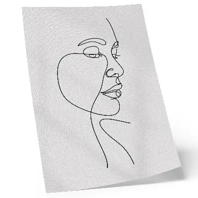 Minimalist face line art poster minimalist design without unnecessary details