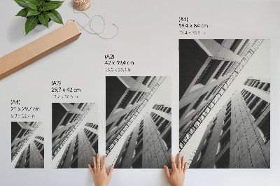 Premium wall art Modern architecture with geometric lines