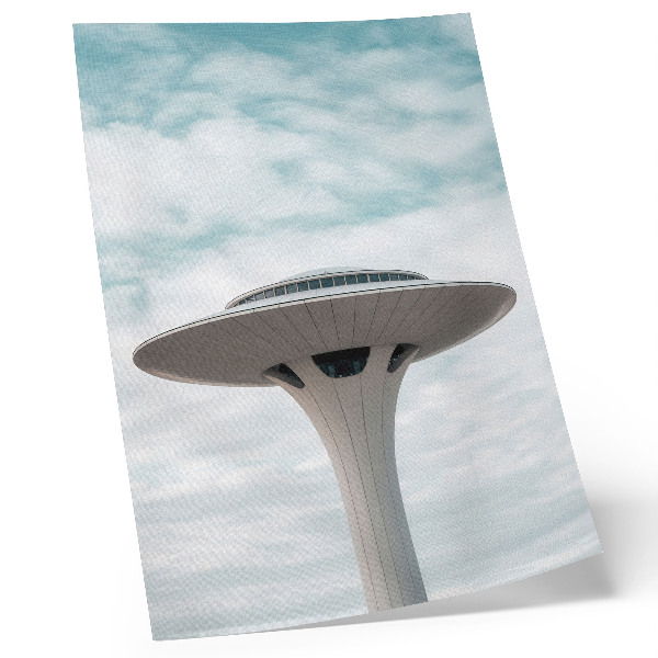 Premium wall art A futuristic building against the sky