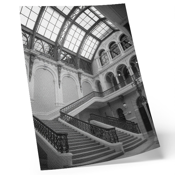 Premium wall art Decorative staircase large windows high ceilings