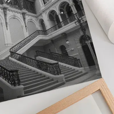 Premium wall art for large staircase windows and high ceilings