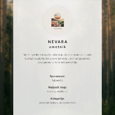 Poster A straight road through the forest in a pastel sunset