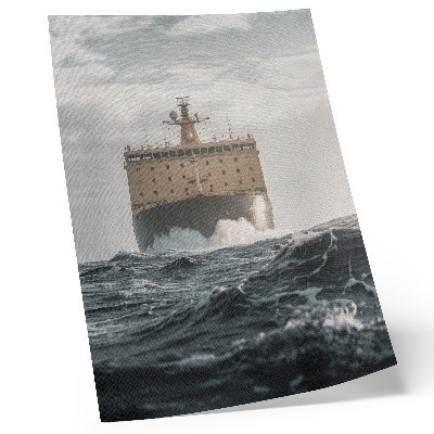 Ship at Sea wall art minimalist harmony and majesty print