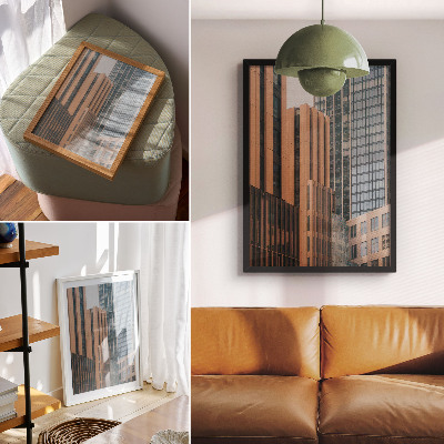 Premium wall art Skyscrapers glass minimalism elegance dynamics