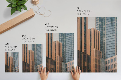 Premium wall art Skyscrapers glass minimalism elegance dynamics