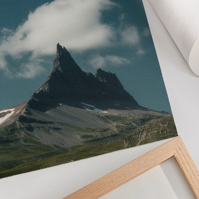 Premium wall art Dramatic peak with wispy cloud