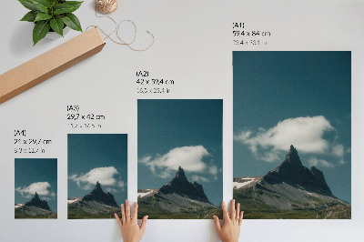Premium wall art Dramatic peak with wispy cloud