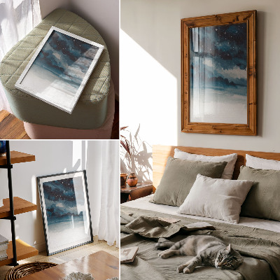 Decorative poster A cosmic landscape full of depth and mystery