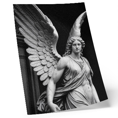 Decorative poster Marble angel sculpture, full of details and elegance