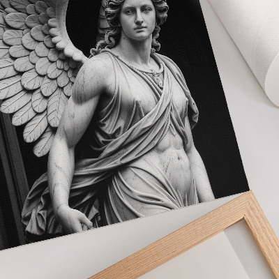 Decorative poster Marble angel sculpture, full of details and elegance