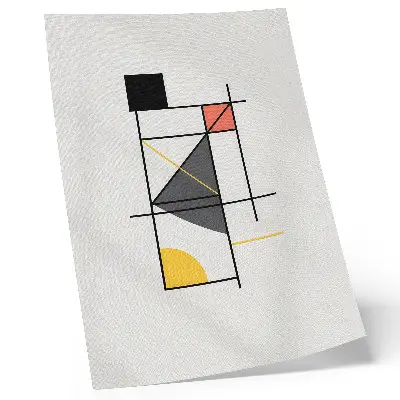 Premium wall art with modern geometric line shapes