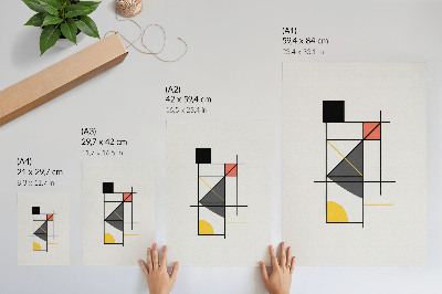 Premium wall art Geometric pattern lines shapes modern style