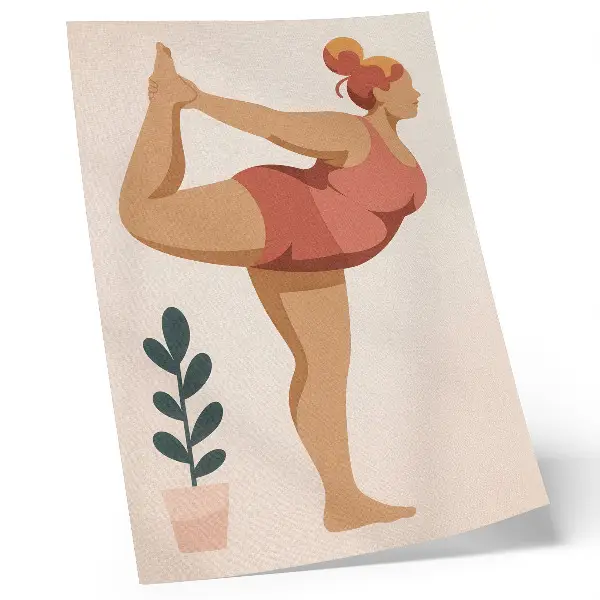 Premium wall art featuring a simple form in warm, calm, and balanced tones