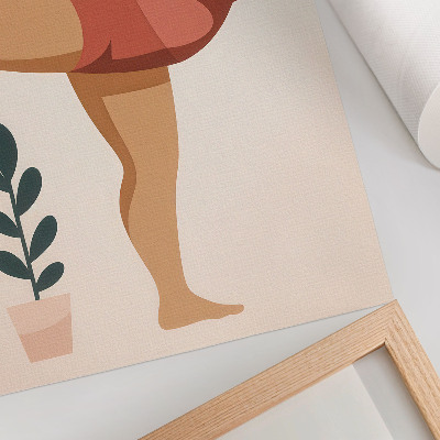 Premium wall art Simple form, warm shades, calm, balance