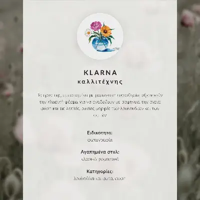 Poster pastel floral elegance harmony and sensuality