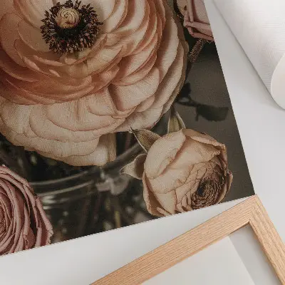 Poster pastel floral elegance harmony and sensuality
