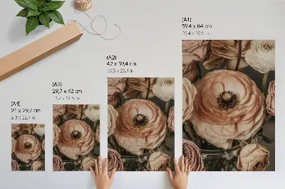 Poster pastel floral elegance harmony and sensuality