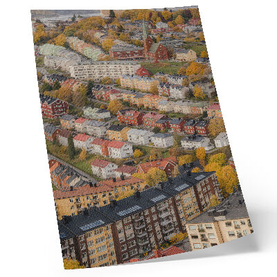 Premium wall art Colorful buildings on winding streets