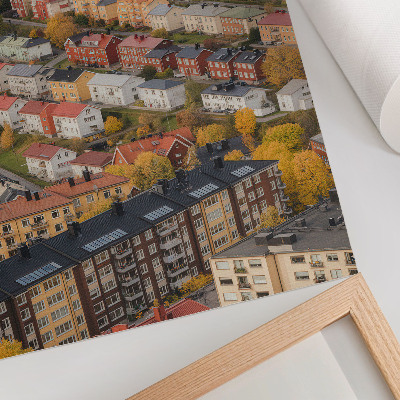 Premium wall art Colorful buildings on winding streets