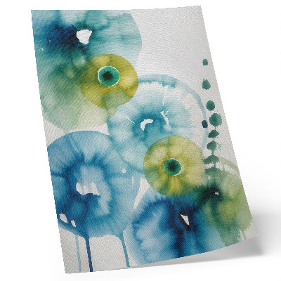 Art print Blue and green spots abstract modernity