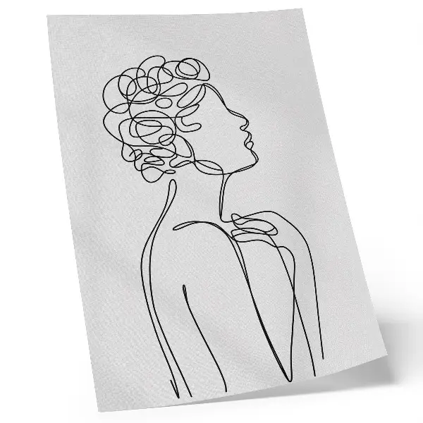 Art print minimalist female silhouette