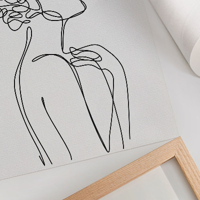Art print A minimalist image of a female silhouette