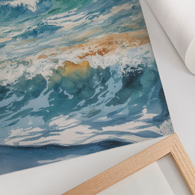 Decorative poster Atmospheric waves, the tranquil beauty of nature