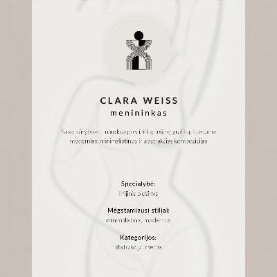 Poster Minimalist hand line elegance modernity