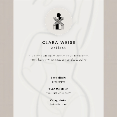 Poster Minimalist hand line elegance modernity