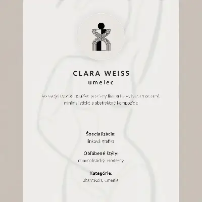 Poster minimalist hand line drawing in a modern elegant style