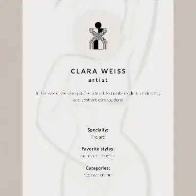 Poster minimalist hand line drawing in a modern elegant style