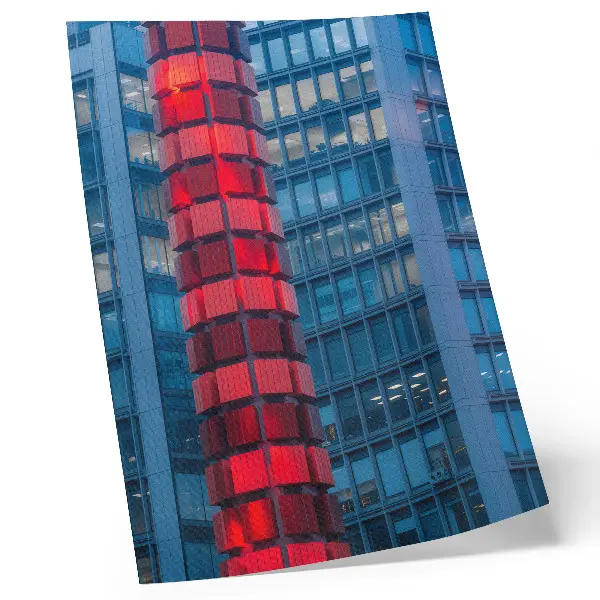 Art print modern architecture featuring an urban atmosphere and sense of spaciousness
