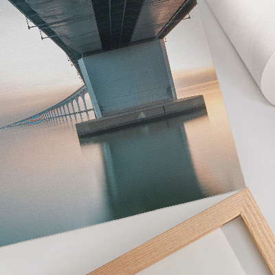 Art print Bridge over the water minimalist elegance modernity
