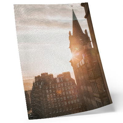 Poster Architecture warm shades sunset