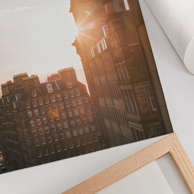 Poster Architecture warm shades sunset