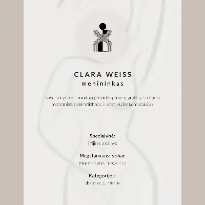 Poster modernist minimalist line art of faces