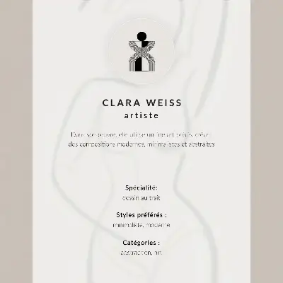 Art print minimalist line drawing of a person with a flower