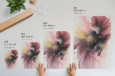 Art print an explosion of color and energy in a modern style