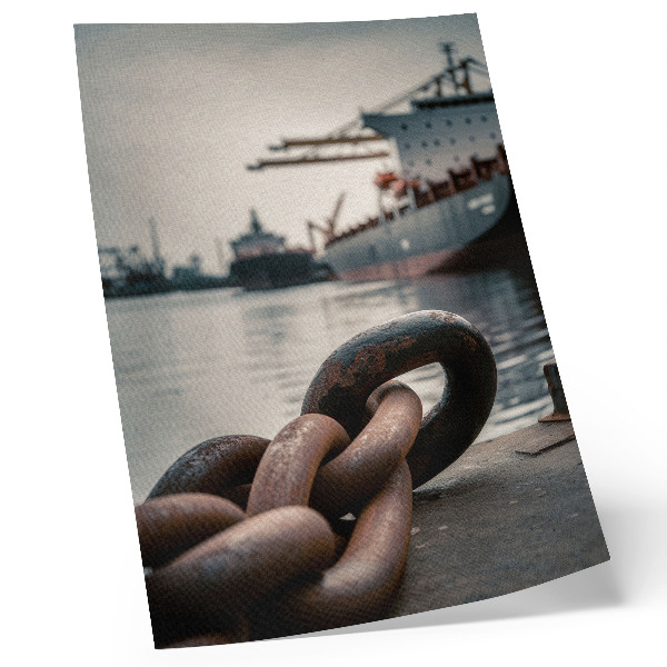 Premium wall art The charm of the port, the ships, the industrial atmosphere