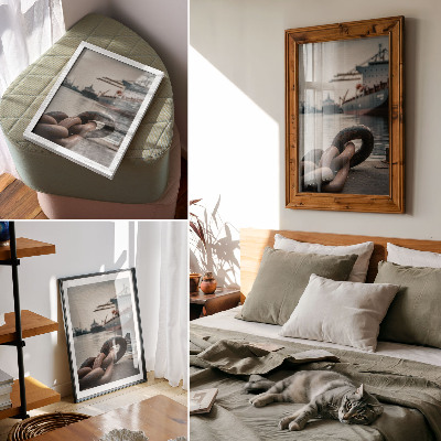 Premium wall art The charm of the port, the ships, the industrial atmosphere