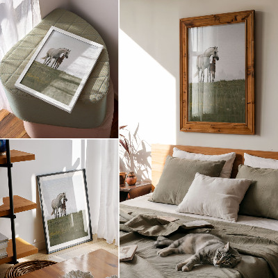 Premium wall art The beauty of nature with the soothing sight of horses