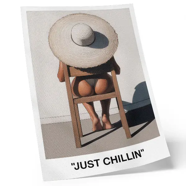 Poster minimalist design with a relaxing atmosphere