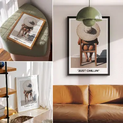 Poster minimalist design with a relaxing atmosphere