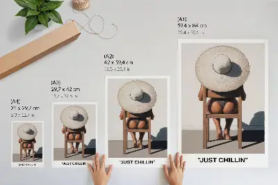 Poster minimalist design with a relaxing atmosphere