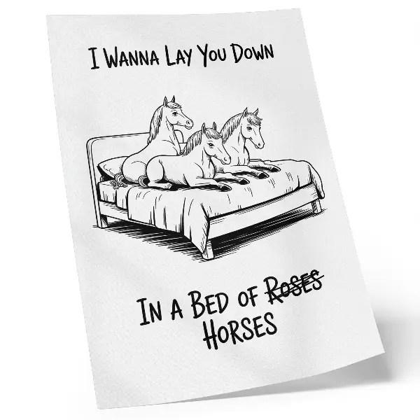 Art print black and white illustrative humor with animals
