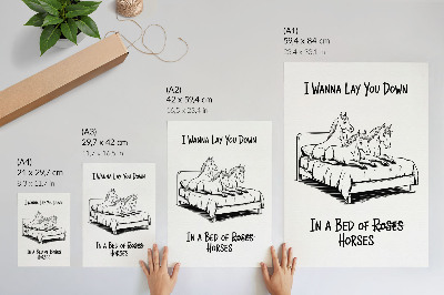 Art print Black and white illustrative humor text animals