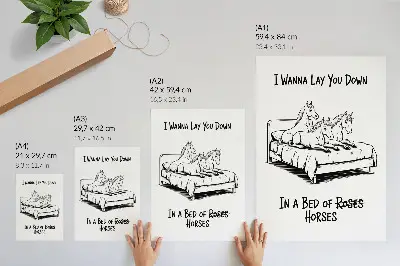 Art print black and white illustrative humor with animals