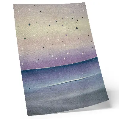 Decorative poster minimalist purple and navy blue sky drops